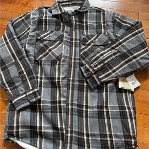 NEW Mens Smiths Workwear Sherpa Lined Flannel